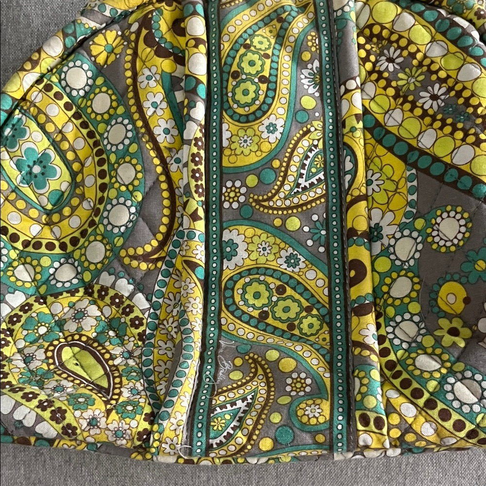 Vera Bradley Lemon Parfait Paisley Kiss lock Bag - Picture 7 of 16